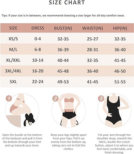 FeelinGirl Bodysuits for Women Tummy Control Shapewear Seamless Scoop Neck Thong Bodysuit Shaper Tank Top Jumpsuit Fabric Womenswear