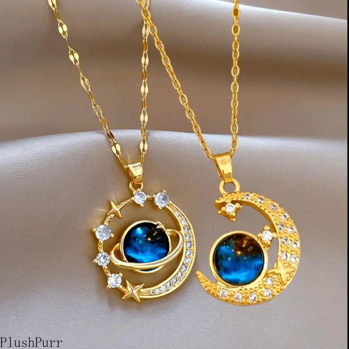 Puzzle Piece Couple Bag Charm & Pendant Necklace Set - Unisex Classic Statement Chain Jewelry, Fashion Necklace, Daily Luggage Accessory