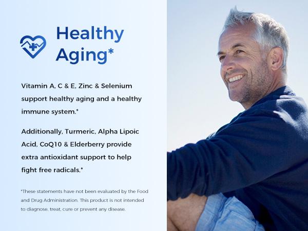 Vitamin World Ultra 360 Multivitamin for Men 50 Plus, Men's 50+ Multivitamin with Minerals & Herbs for Prostate Function, Supplement with Vitamin A, C, D, E & Zinc for Healthy Aging, Perfect Gift for Father,180 Caplets