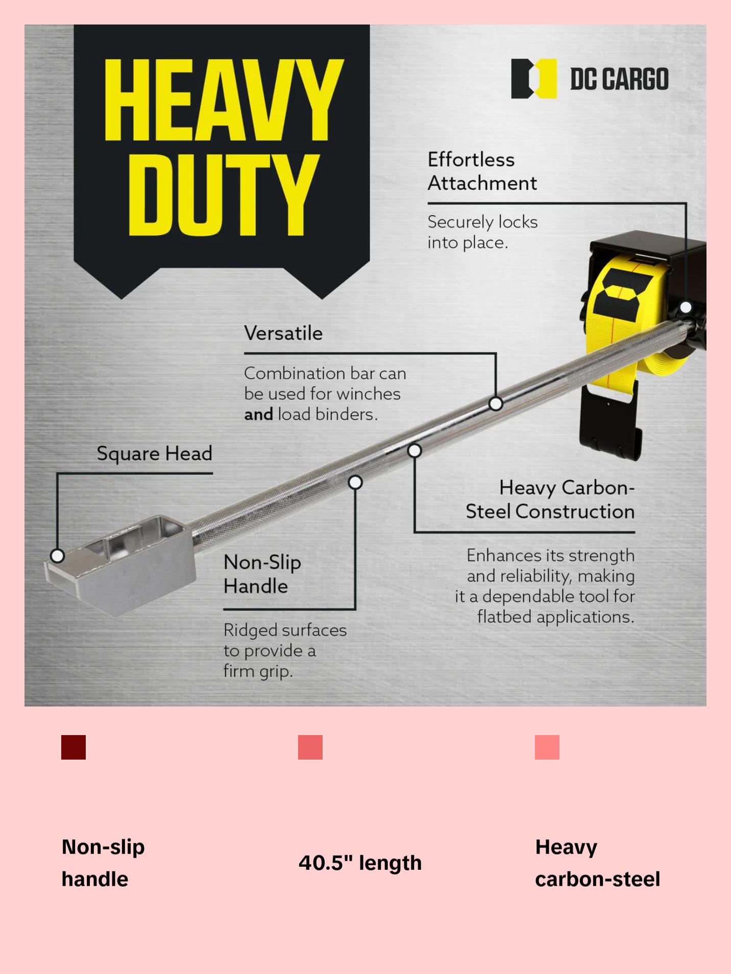 Combination Winch Bar - Square Head
