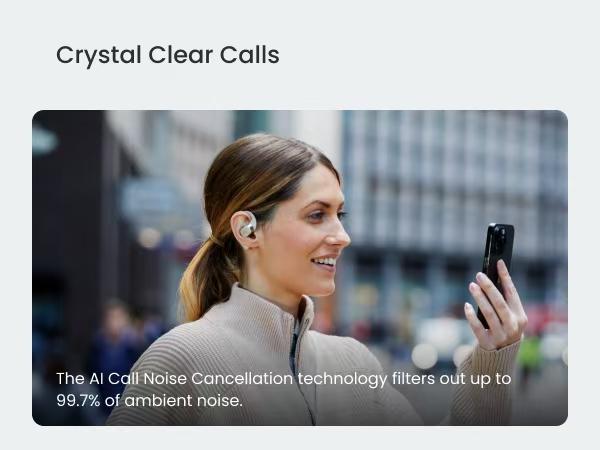 SHOKZ OpenFit - Open-Ear Wireless Bluetooth Headphones with Microphone, Sweat Resistant, Fast Charging,28HRS Playtime,Compatible with iPhone & Android