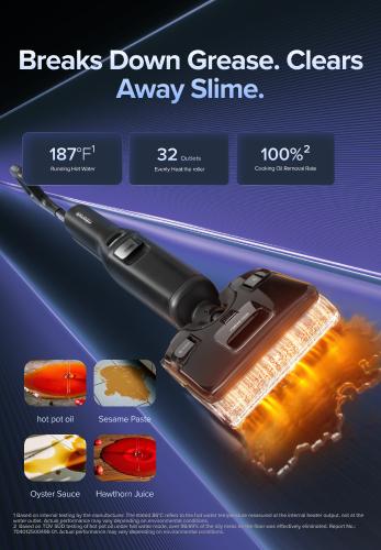 Roborock F25 series Ultra Steam Wet Dry Vacuum Cleaner, 356°F Steam Mop & 187°F Hot Water Cordless Vacuum Mop All in One, Floor Washer with Blue Light, 194°F Self-Cleaning, 180° Lay-Flat, AI Assitant Wheels #TikTokShopSpringGlowUp #NewDropsForYou