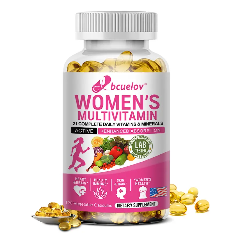 Bcuelov Women Multivitamin Health Supplements - Supports functional balance, energy levels, supports immune health,120 Capsule