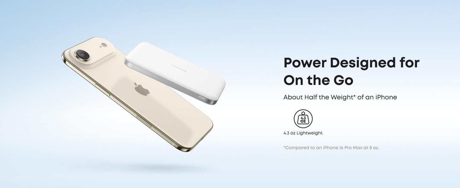 Anker Nano 5,000mAh Magnetic Power Bank, Qi2 15W Max Wireless Charging, Ultra-Slim Portable Charger, for iPhone 17/16/15/14/13/12 Series Only (MagSafe-Compatible) Anker Nano 5,000mAh Magnetic Power Bank, Qi2 15W Max Wireless Charging, Ultra-Slim Portable Charger, for iPhone 17/16/15/14/13/12 Series Only (MagSafe-Compatible)
