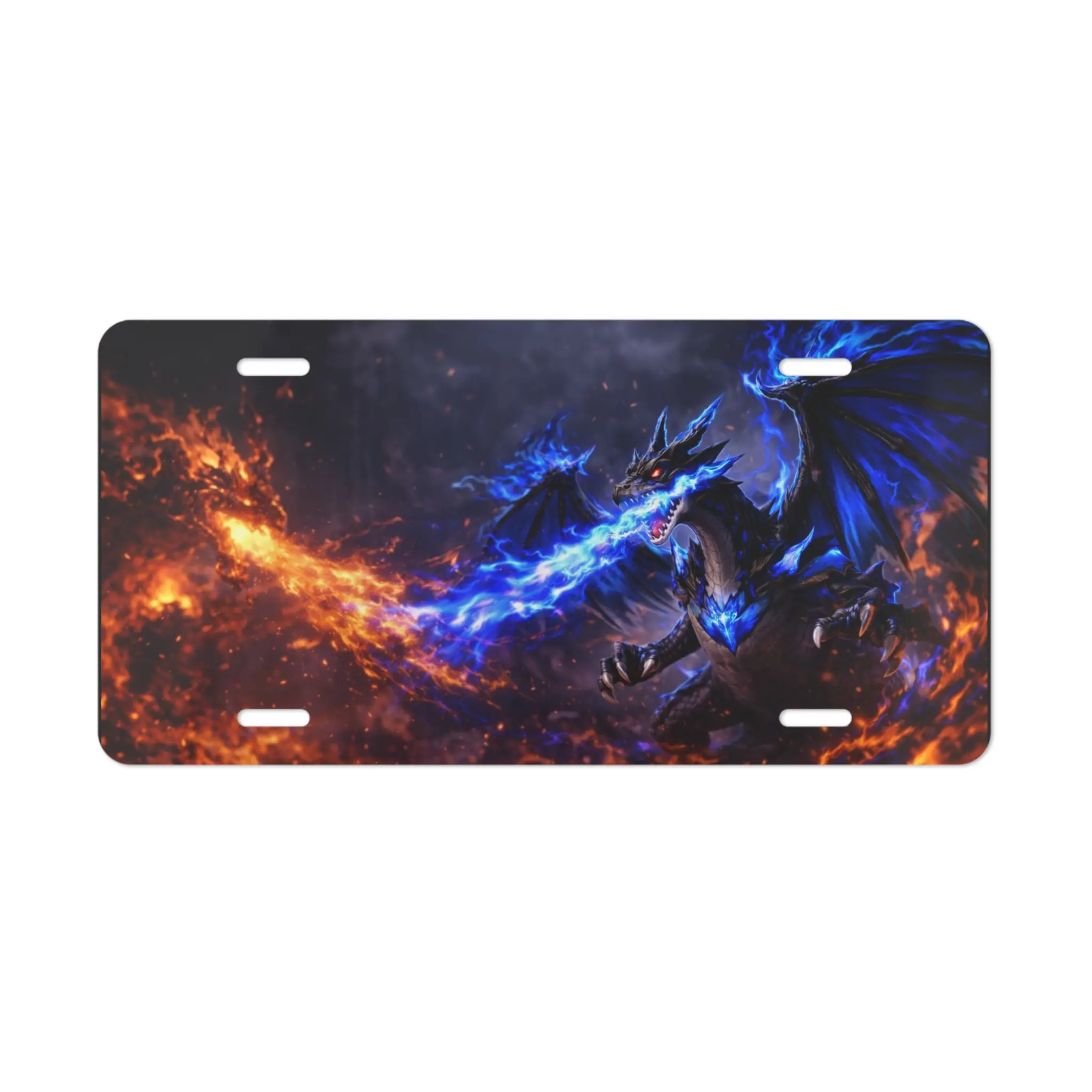 Dragon Flame Vanity Plate