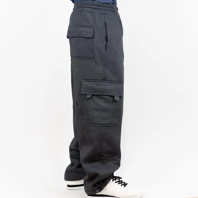3-Pack Men’s Fleece-Lined Cargo Jogger Sweatpants (Sizes S-2XL)