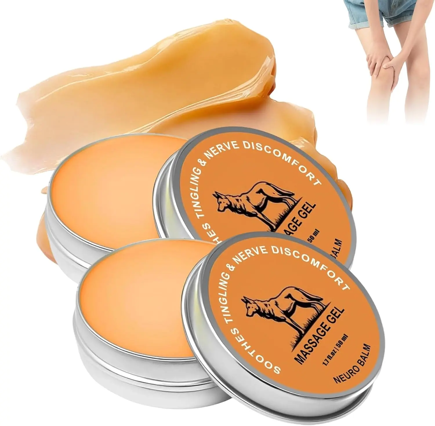 Neuro Balm Nerve Relief Solution with Menthol and Magnesium, a Natural Wellness Treatment and Therapy Cream Balm, Magnesium Base