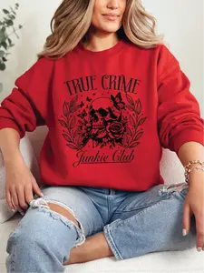 True Crime Junkie Club ~ Unisex Crewneck Sweatshirts Printed in the USA