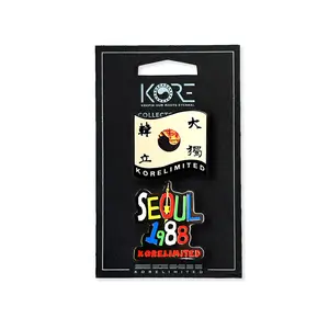 KOREA FLAG 1909-1988 DOUBLE PIN