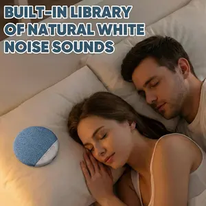 Under Pillow Speaker for Sleeping – Mini Bone Conduction Bluetooth Sleep Aid with Stereo Bass, White Noise, Volume Control, Auto-Off Function for Deep Sleep