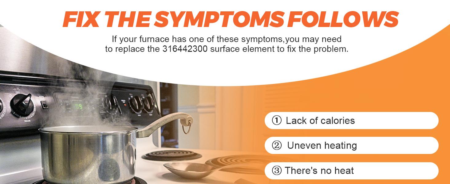 Beaquicy 316442300 8" Surface Element - Replacement for Ken-more Cro-sley Frigi-daire Kelvi-nator Range Stove Cooktop Oven Coil Surface Element - 8 inch Burner on the Range