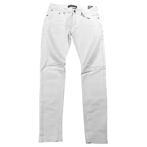 CopperRivet White Denim Pants with Stretch