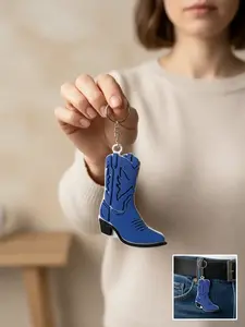 Western Cowboy Boot Keychain – Realistic 3D Printed Boot Keychain