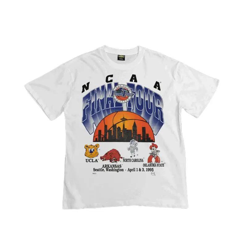 [Sale up to 40%], [Free Ship] Comfort Colors 1995 Final Four Graphic Tee - Graphic Tee 1995 Seattle Streetwear Shirt 1995 Final Four Unisex Basketball Shirt Top - Design & Printed In The USA Casual Check
