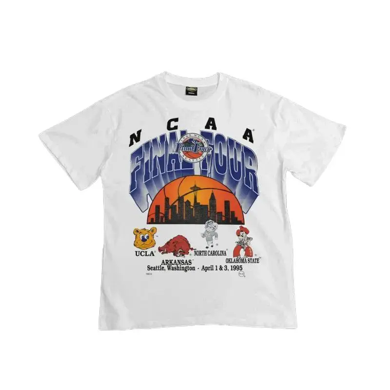 [Sale up to 40%], [Free Ship]  1995 Final Four Graphic Tee -  Graphic Tee 1995 Seattle Streetwear  Shirt 1995 Final Four Unisex Basketball Shirt Top - Design & Printed In The USA Casual Check