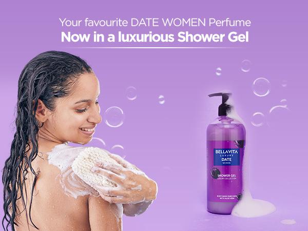 BellaVita Luxury’s Date Woman Body Wash | Sensual Warm Shower Gel | Daily Cleansing & Hydrating with Aloe Vera | 500ml