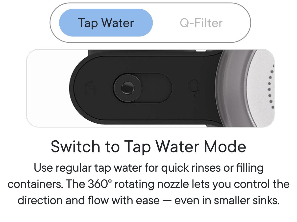 Qure Faucet Filter for Bathroom Sink Clearer Hydrated Skin Reduces Irritants Boosts Hydration Minimizes Breakouts & Irritation