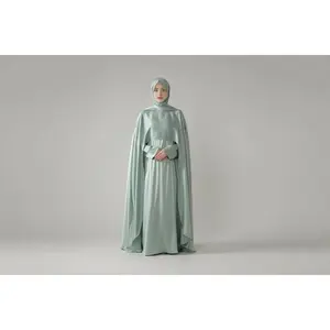 Luxury Wedding Abaya 3-Piece Bridal Abaya Set (MOA044)