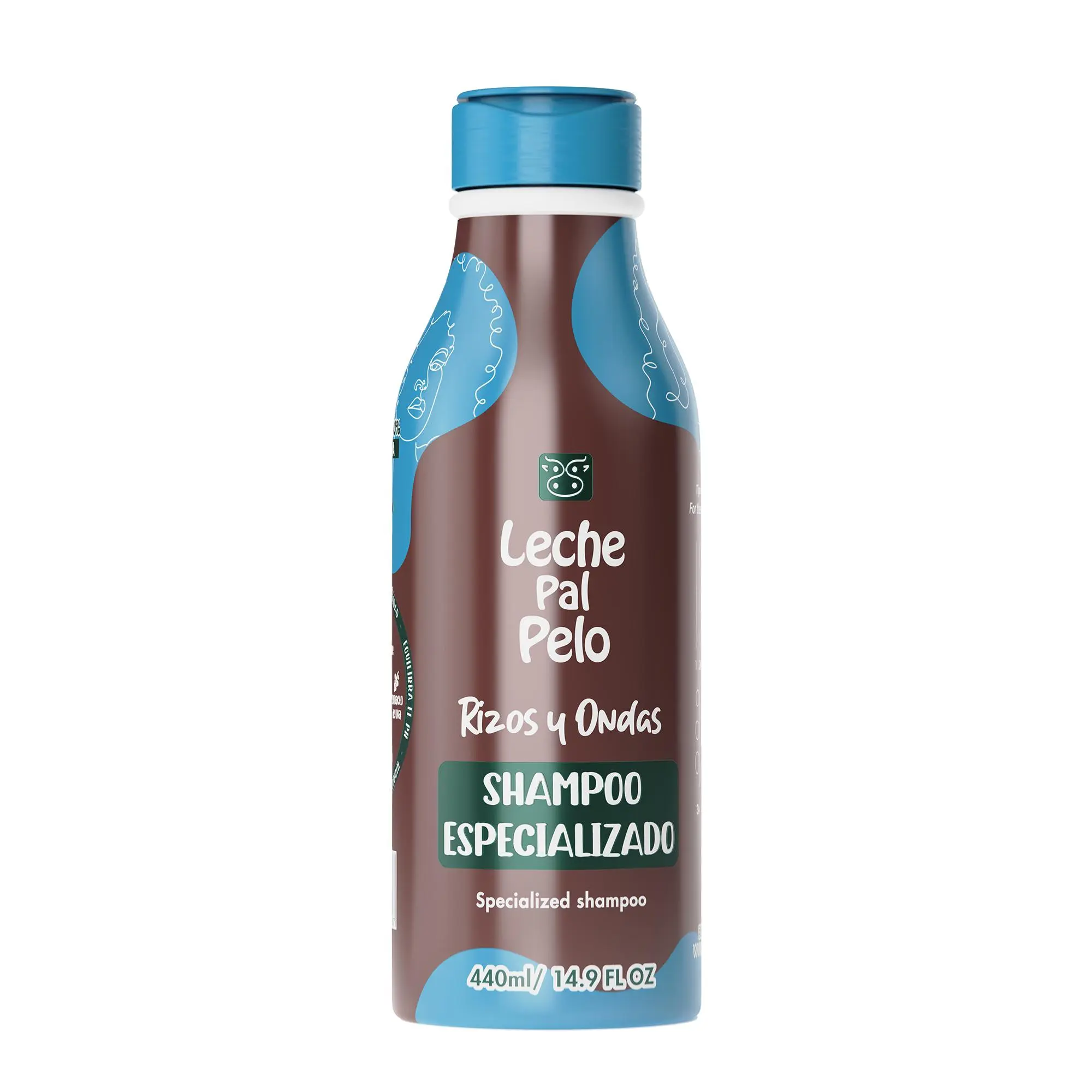 Leche Pal Pelo Curly and Wavy - Specialized Shampoo - Shampoo with Coconut Oil, Coconut Milk and Aloe Vera - Sulfate and Paraben Free - 14.9 oz