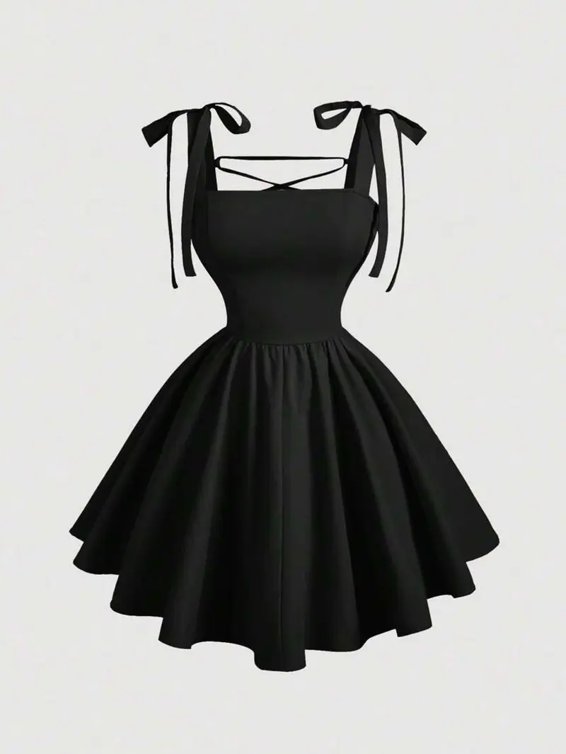 Romantic Backless Tie-Up Bowknot Dress | Party & Date Night Dress for Women