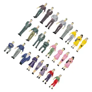 💓  50 Seated Standing Model People Passanger Figures+6 Bench Train Railway Layout