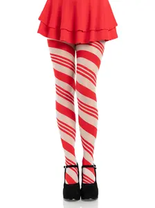 Arya Sheer Candy Cane Striped Holiday Sheer Tights