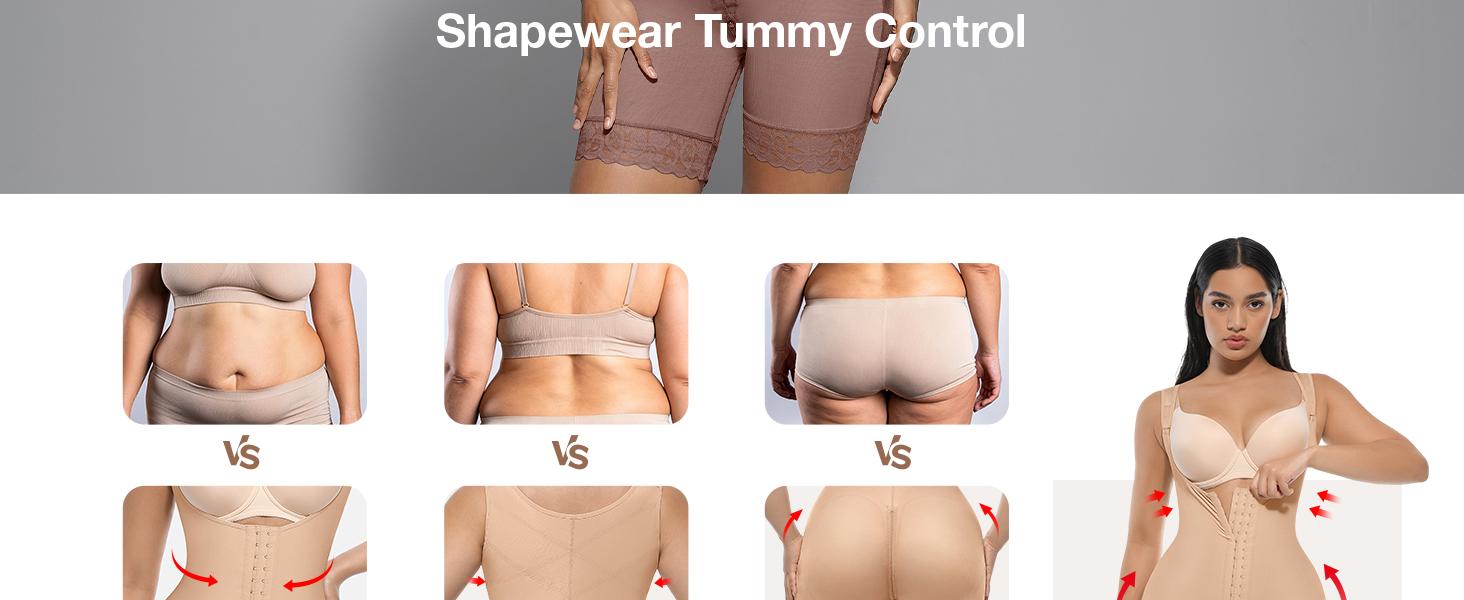 FeelinGirl Fajas Colombianas Shapewear Tummy Control Postpartum Body Shaper Butt Lifter Bodysuit with Zipper Crotch Springtok SpringStatements