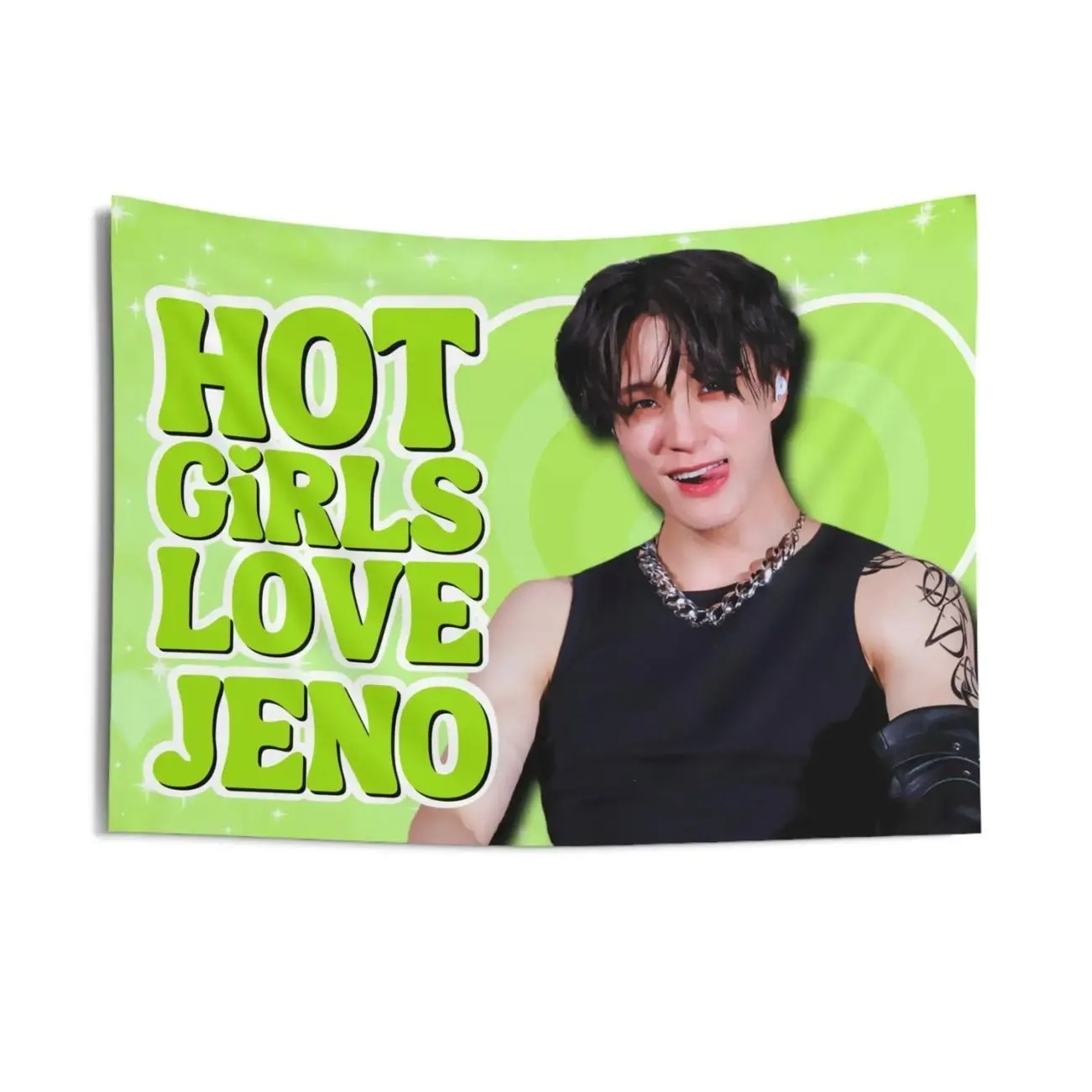 Nct 127 Jeno Hot Girls Concert Banner, NCT Dream Kpop Flag, NCT Dream Smoothie Merch, Gift Ideas for Nctzen, Birthday Gift & Concert Merch
