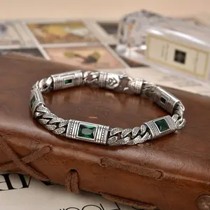 New Square Diamond Vintage Ethnic Hand Chain, Antique Style Diamond Grass Design Bracelet, Exquisite Trendy Bracelet, Trendy All-Season Jewelry, Diamond Texture Design, Beautiful Bracelets