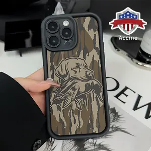 Case Compatible with iPhone 17 Pro Max 16 Plus 15 14 13 12 11 Air E Camouflage Dog TPU Silicone Camera Protective Rugged Cellphone Cover for Boy