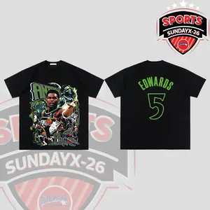 [Youth & Adult] Anthony Edwards Ant-Man 5 For Wolves Nation High-Quality 100% Cotton T-Shirt (Made In US), Timberwolves Fans Hooper Shirt, Game Day Outfits, Gift For Basketball Fans, Basketball Graphic Tee