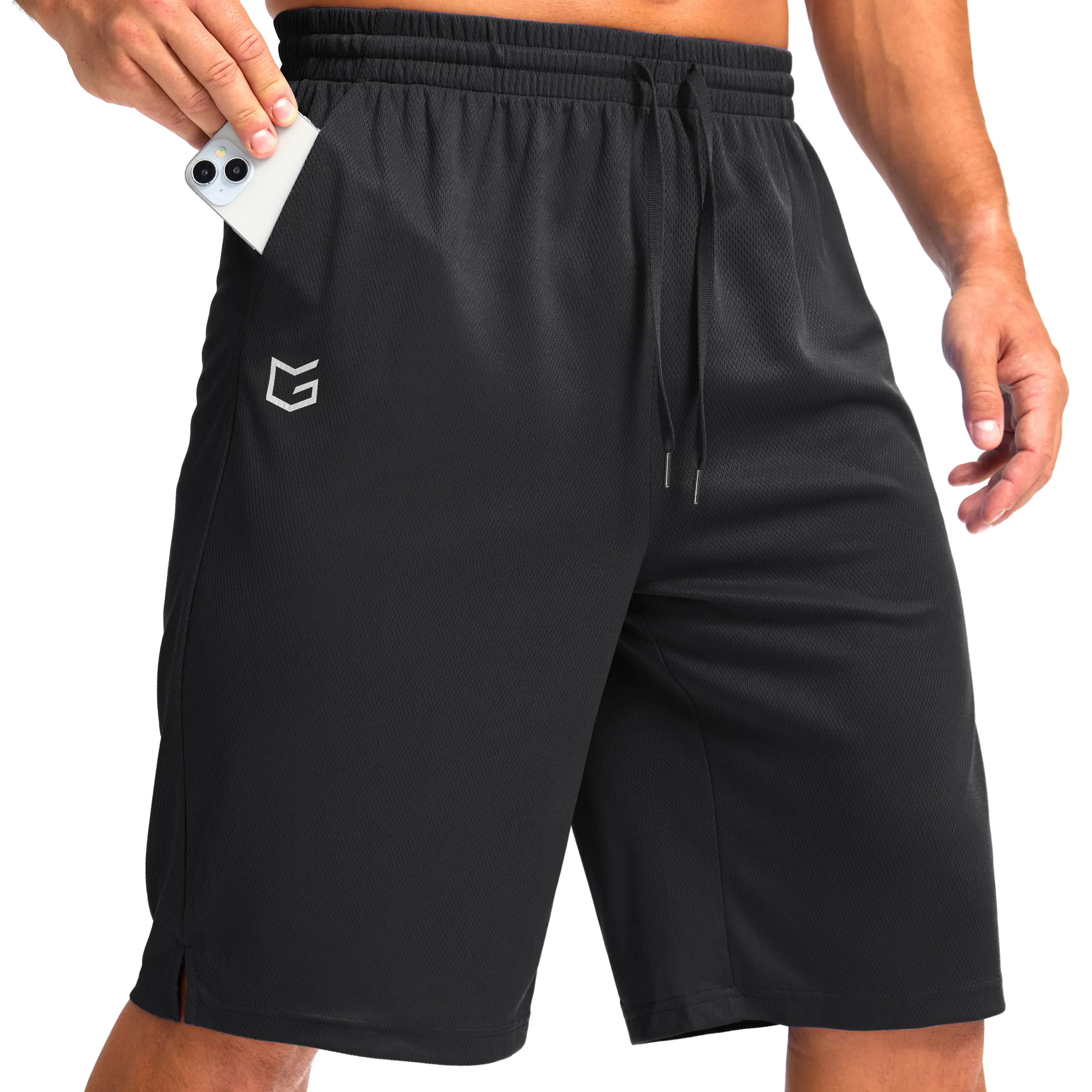 G Gradual Men's Athletic Shorts with Pockets 11" Long Basketball Shorts Lightweight Quick Dry Drawstring Elastic Waistband Training Gym Workout Shorts SummerVibes #TikTokShopStockUp,summerwins,travel essentials,camping essentials