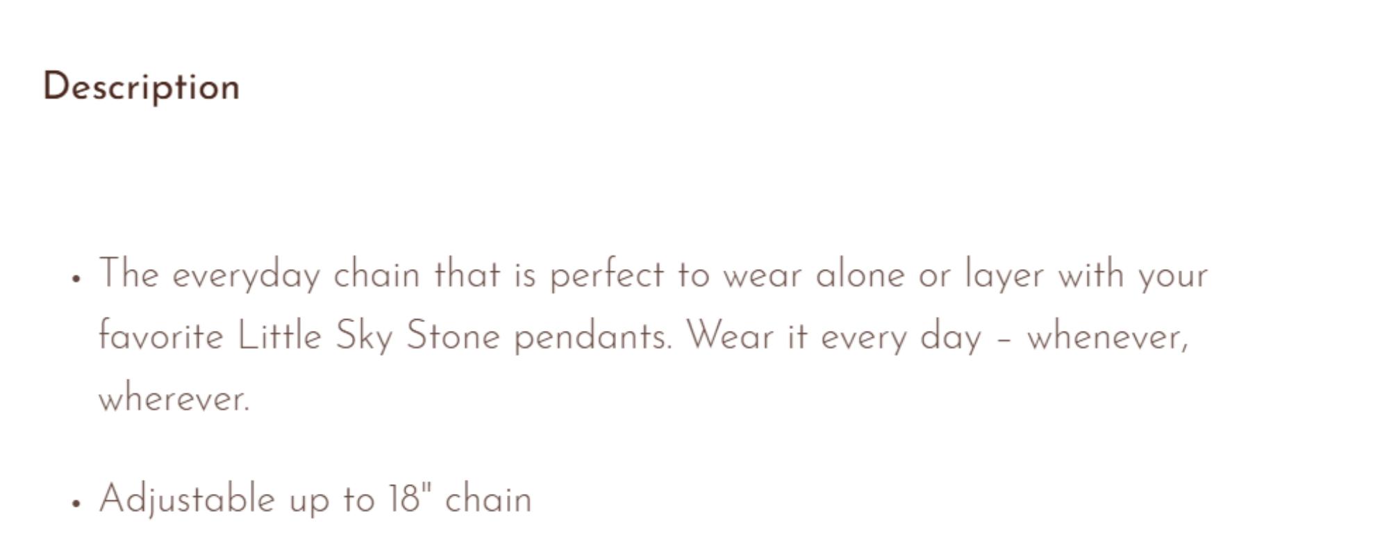 Cable Chain Necklace simple necklace