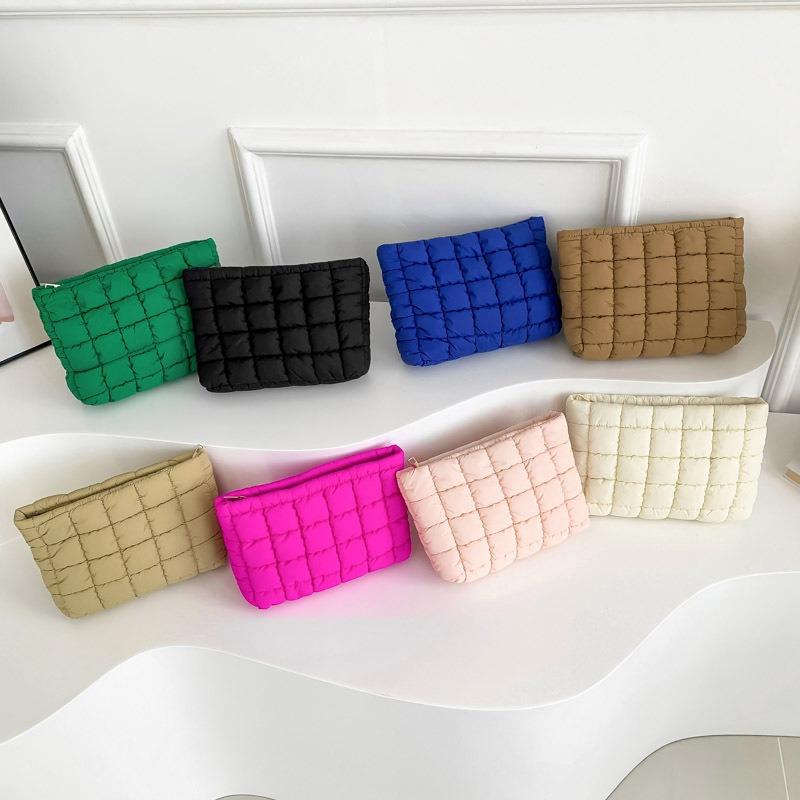 【Local Delivery】Maxoner Puffy Quilted Makeup Bag Cosmetic Bags Travel Cute Puffer Solid Toiletry Organizer Pouch Storage Clutch for Women in Assorted Colors SpringStatements 【Local Delivery】Maxoner Puffy Quilted Makeup Bag Cosmetic Bags Travel Cute Puffer Solid Toiletry Organizer Pouch Storage Clutch for Women in Assorted Colors SpringStatements