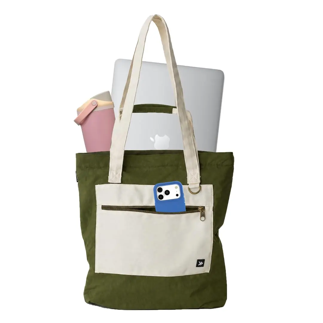 Thread Utility Tote & Laptop Bag with Magnetic & Zip Compartments