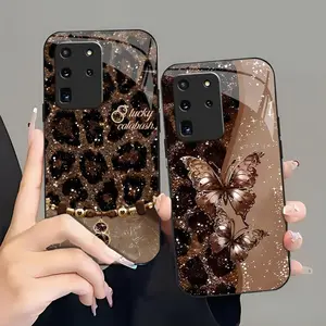 Suitable for [Galaxy S20 Ultra 5g] high-end women's phone case🤩，the pattern is printed, not glitter; various leopard print patterns are available，drop-resistant and fingerprint-proof YM99