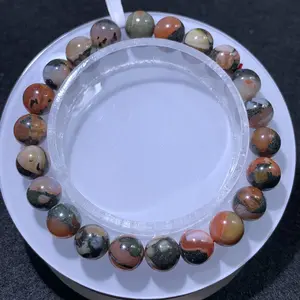 【Southred&red jasper&hematite in matrix】Southred&red jasper&hematite in matrix Bracelets Stretch Unisex Bead Bracelet Healing Stone Luck Energy Bracelet, Ideal Graduation Birthday Gift