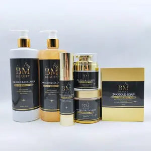 Luxury Bath & Body Care Combo Set, Facial Cleansing Ginseng-Hyaluronic Grape Body Moisturizer Kit