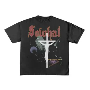SOWHAT Cross Tee Black