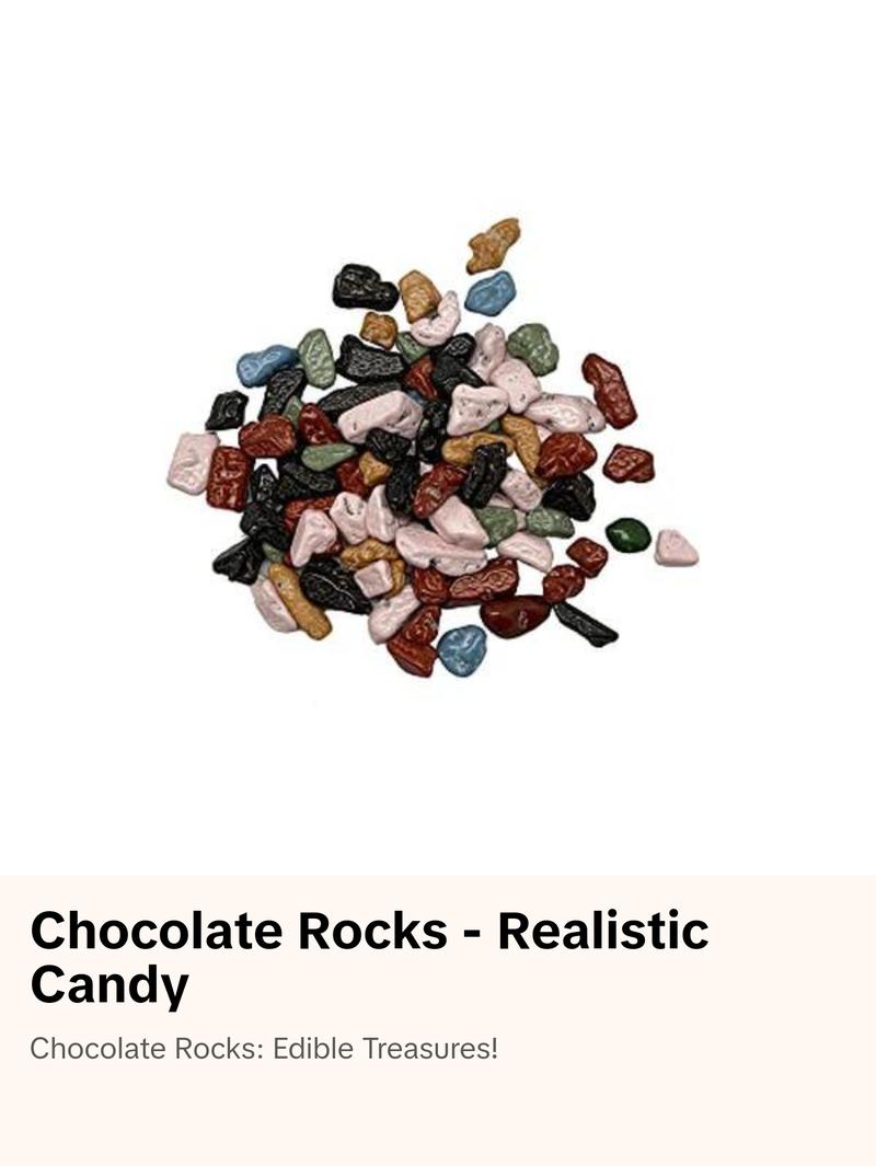 Chocolate Rocks - Realistic Candy Rocks - Available in 1 lb, 2 lb, 3 lb, and 5 lb Bags