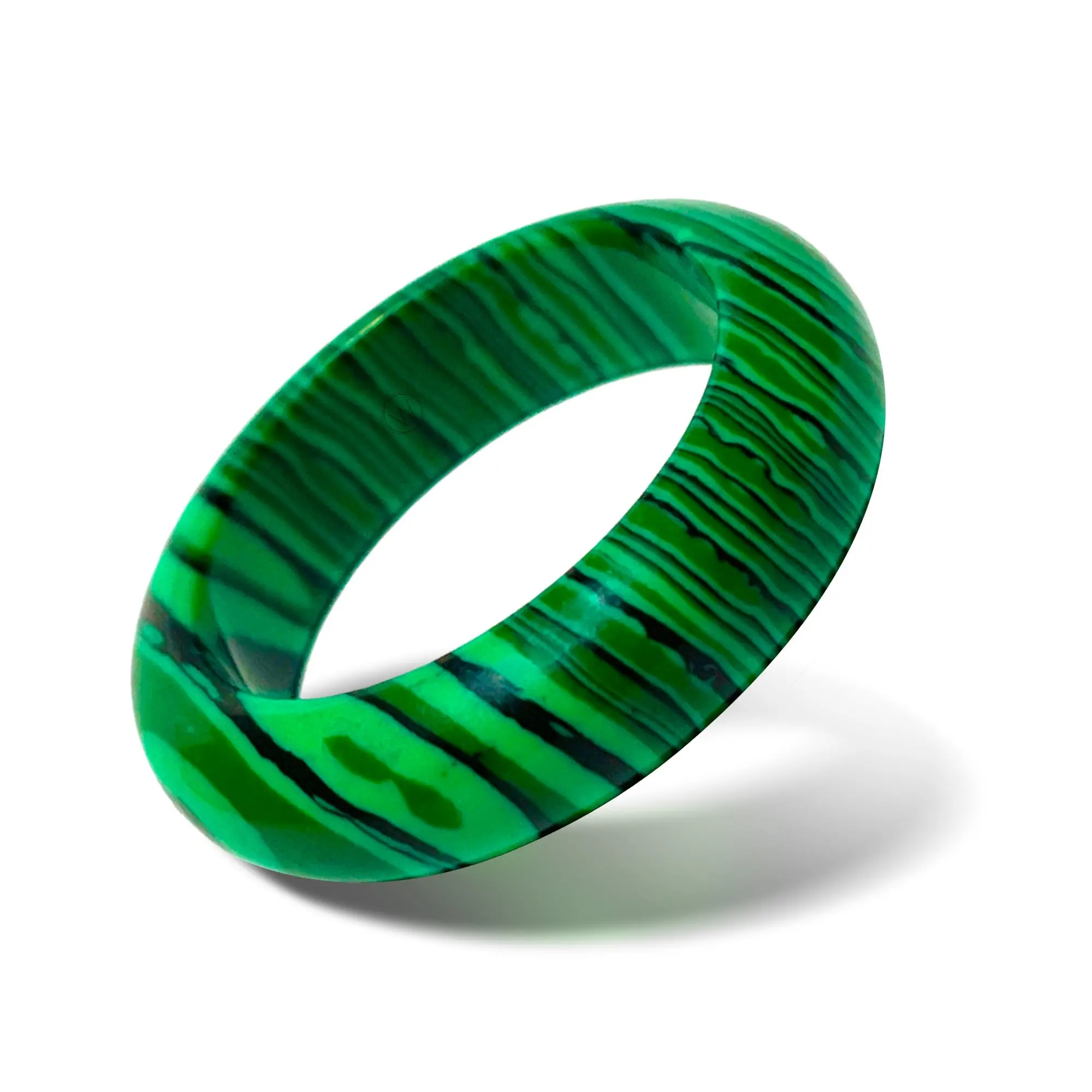 Malachite Stone Ring - Tikal - Maya Collection