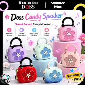 DOSS Candy Cute Mini Portable Bluetooth Speaker - 5W Full-Range Audio, Lightweight Blush Pink Design, Ideal for Gifting & Desk Decoration, Portable Speakers tiktokshopspringglowup,summervibes fathersdaygift