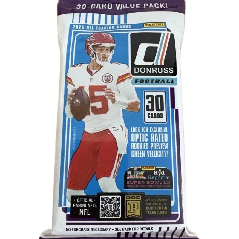 2025 Panini Donruss NFL Football Chase Autograph Fat Hot Pack (Jaxson Dart, Downtowns Included) - Collectible Sports Trading Cards, Trading Cards Accessories, No Cancellations/Refunds Post-Opening