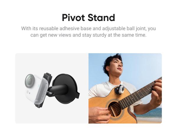 Insta360 GO Ultra - Small 4K Vlogging Camera, Hands-Free, POV Cam, 1/1.28" Sensor, 53g Lightweight, 156° FOV, 200 Min Battery Life, Magnetic Wearable Action Camera for Sports, Vlog