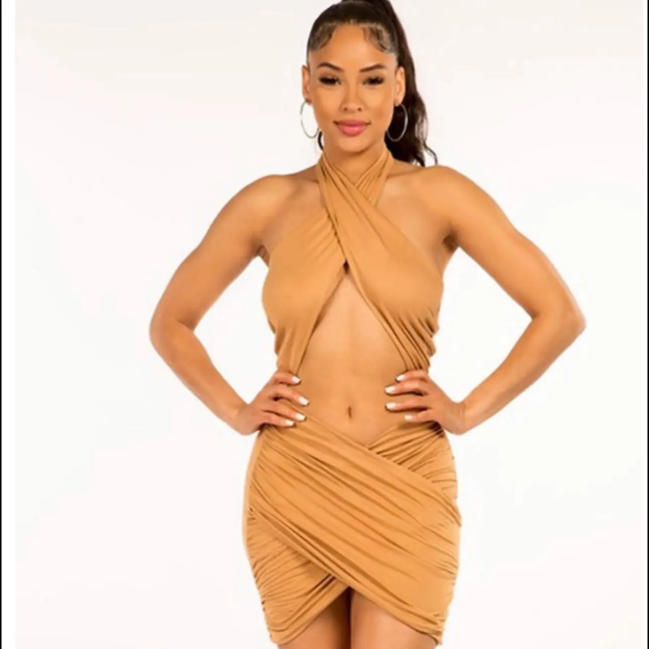 Mocha Mini Dress