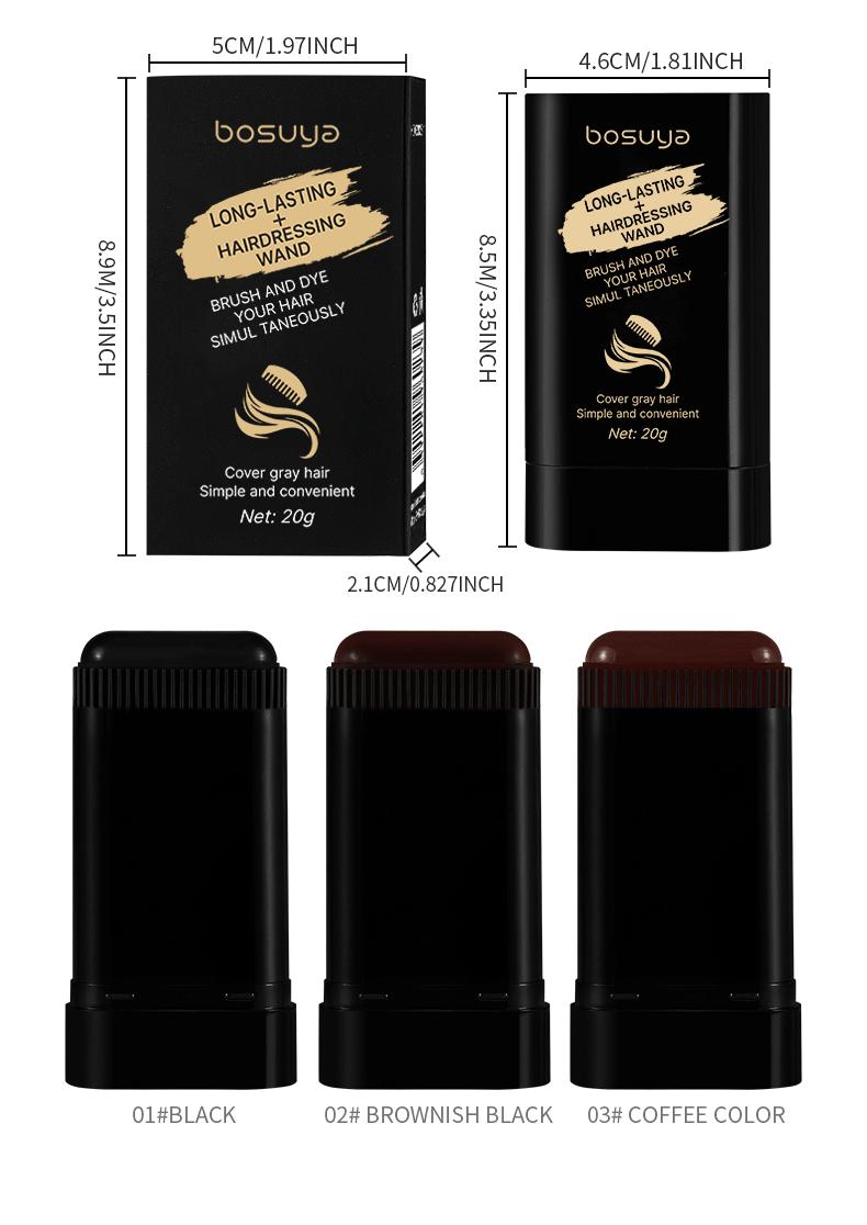 3-Color-Disposable Hair dye comb Easy to Color, Portable for Quick Touch.Ups, Covers Gray Hair, Resists Fading andClumping Natural Haircoloring Ombre Brown Blonde hair dye hair color black hair dye shampoo hair dye shampoo