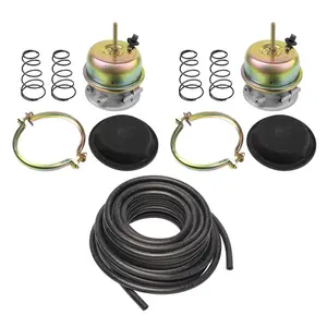 Torque 2 Pack of Type 30/30 Piggyback Air Brake Chamber 2.5" Stroke Type 3030 with 3/8" x 50 ft Rubber Air Brake Hose for semi Truck Trailer (Replaces Haldex GP3030) (2 x TR3030PBK)
