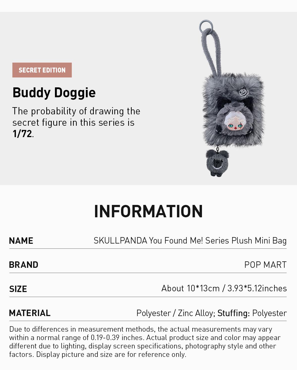 POP MART SKULLPANDA You Found Me！Series Plush Mini Bag