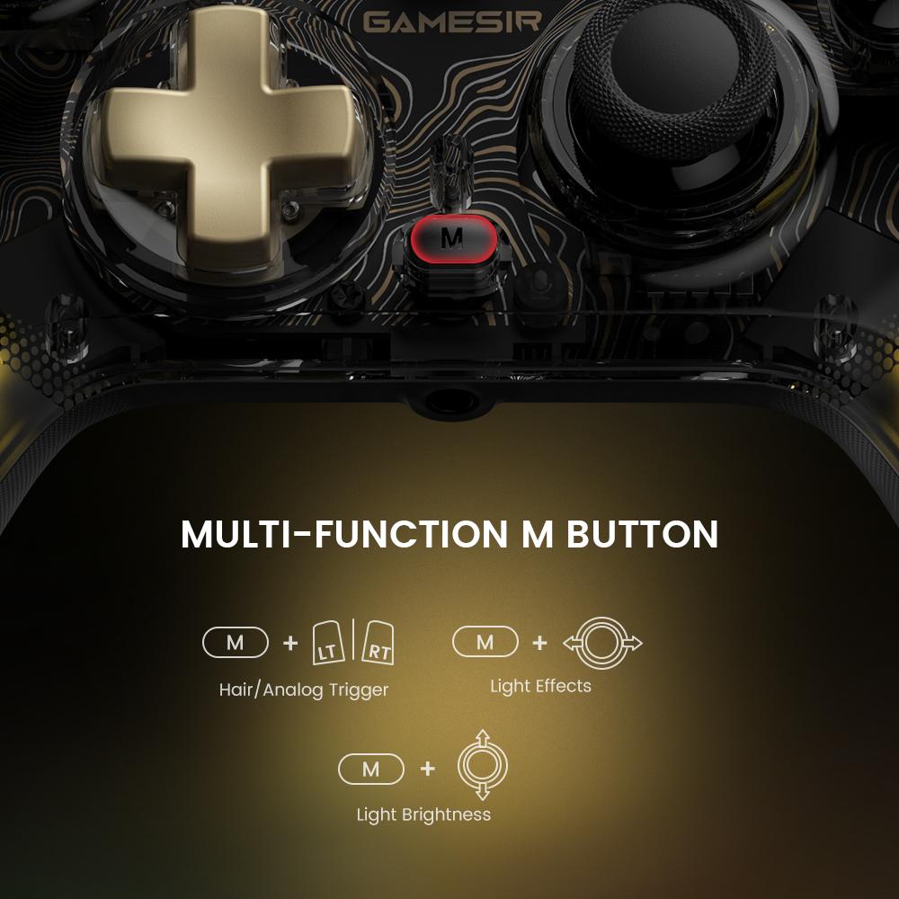 GameSir Kaleid Flux Wired RGB Controller for Xbox Series X|S, Xbox One, Windows 10/11 & Steam, Anti-Drift Gamepad with Precision Hall Effect Sticks