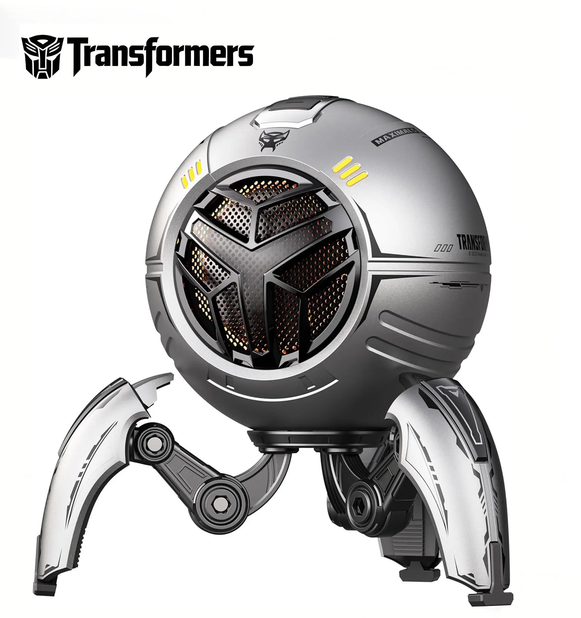 Transformers TF-Y17Pro Mecha Bluetooth TWS Speaker, 10W Hi-Fi 57mm Driver, Portable RGB Speaker with Detachable Foldable Tri-Pedal Stand, 2000mAh, Gaming Desk Décor Autobots (Bumblebee Yellow) Audio Aesthetic outdoorfun,back to school,back to school haul